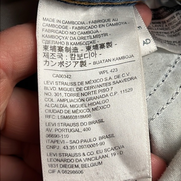 Levi’s Premium WOMEN'S WEDGIE STRAiGHT LEG‎ STYLE JEANS 30x25 Denim casual Y2K - Picture 10 of 12